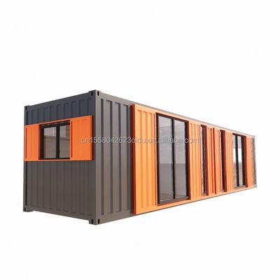 Appartement de conteneur 40FT Modulaire maisons en bois finie personnalisée couleur indépendante appartement étudiant maison préfabriquée