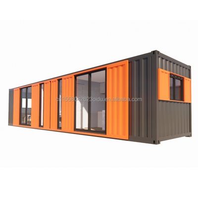 Appartement de conteneur 40FT Modulaire maisons en bois finie personnalisée couleur indépendante appartement étudiant maison préfabriquée