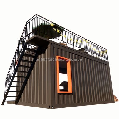 Application extérieure Container de restaurant en acier préfabriqué Magasin avec design moderne et fenêtres en alliage d'aluminium de 20 pieds ou 40 pieds