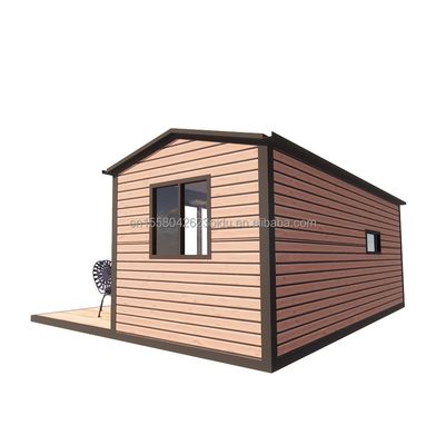 Couleur personnalisée EU Style chinois Maison de jardin en bois Structure de cadre en acier léger Une chambre pour l'hôtel et la famille