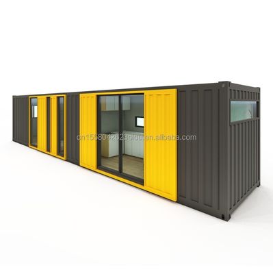 Chambre en acier galvanisée en acier pliant 180g 40ft conteneur maison en bois modulaire maisons préfabriquées