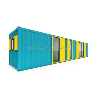Chambre en acier galvanisée en acier pliant 180g 40ft conteneur maison en bois modulaire maisons préfabriquées