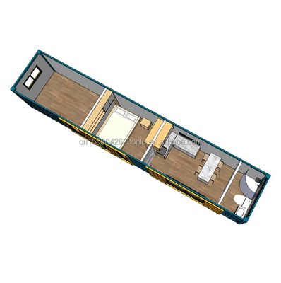 Chambre en acier galvanisée en acier pliant 180g 40ft conteneur maison en bois modulaire maisons préfabriquées