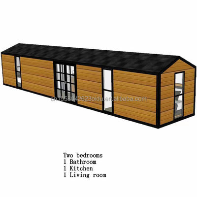 Acier galvanisé plié 180g et alliage d'aluminium fenêtres 40ft design moderne maison de conteneur en bois préfabriqué pour magasin d'hôtel