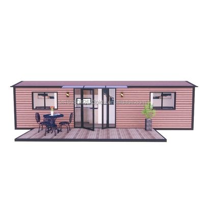 Tubes carrées en acier galvanisé Structure principale et fenêtres en alliage d'aluminium pour maisons de conteneurs de luxe utilisées dans les hôtels de villas