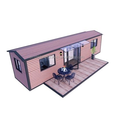 Tubes carrées en acier galvanisé Structure principale et fenêtres en alliage d'aluminium pour maisons de conteneurs de luxe utilisées dans les hôtels de villas