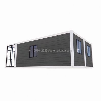 Structure en acier cadre soudé EU Luxury 20FT Combination Container d'emballage plat 2 chambres à coucher Famille résidentielle maison mobile