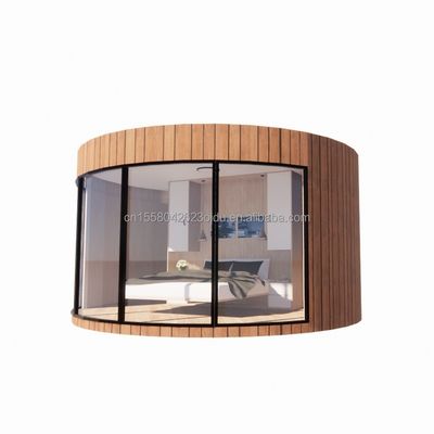 Maison en bois préfabriquée de l'Union européenne moderne avec des tubes carrés en acier galvanisé comme structure principale et couleur personnalisée
