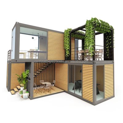 Container amovible 20 pieds de luxe modulaire maison de conteneurs préfabriquée pour le design d'hôtel moderne et conteneur de luxe pliable