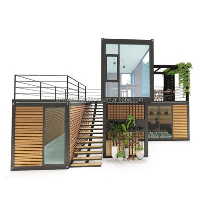 Container amovible 20 pieds de luxe modulaire maison de conteneurs préfabriquée pour le design d'hôtel moderne et conteneur de luxe pliable