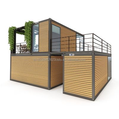 Container amovible 20 pieds de luxe modulaire maison de conteneurs préfabriquée pour le design d'hôtel moderne et conteneur de luxe pliable