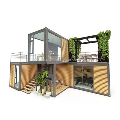 Container amovible 20 pieds de luxe modulaire maison de conteneurs préfabriquée pour le design d'hôtel moderne et conteneur de luxe pliable
