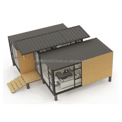Container amovible 20 pieds de luxe modulaire maison de conteneurs préfabriquée pour le design d'hôtel moderne et conteneur de luxe pliable