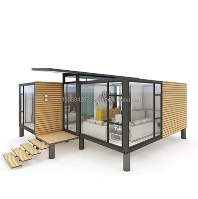 Container amovible 20 pieds de luxe modulaire maison de conteneurs préfabriquée pour le design d'hôtel moderne et conteneur de luxe pliable