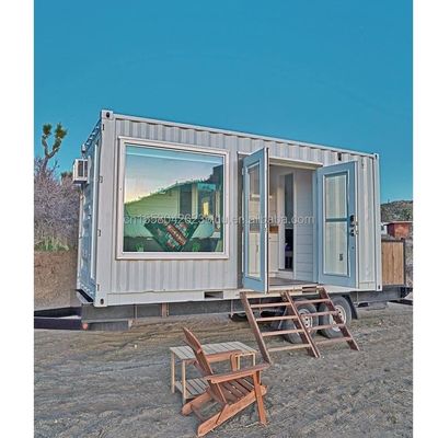 Tubes carrées en acier galvanisé standard australien Design chinois 20ft maison de jardin préfabriquée une chambre une salle de bain
