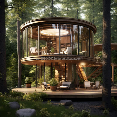 Magasin de construction familiale en acier 20ft/40ft UE Luxe Design moderne Maison préfabriquée avec cuisine salle de bain Une chambre