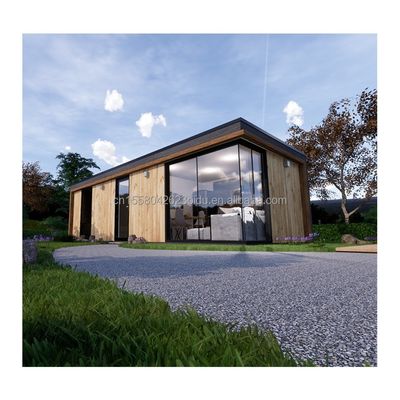 Maison en bois pour hôtel 2 chambres à coucher Structure en acier Chambres d'activités directement auprès des fabricants