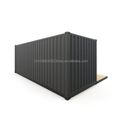 Container de style country avec fenêtres en alliage d'aluminium et en acier galvanisé pliant 180g 20ft logement modulaire
