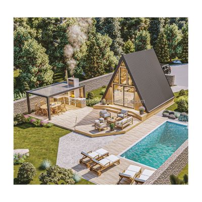 Maison de conteneurs plates préfabriquées de 20 pieds standard de l'UE avec pliage en acier galvanisé 180g