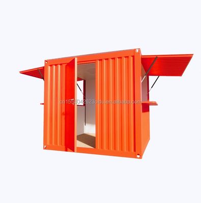 Moderne design panneau sandwich conteneur à paquet plat mobile expédition modulaire maison ondulée pour café ou bar conteneur