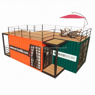 Couleur personnalisée Modèle de construction rapide Modulaire maison préfabriquée Hôtel Container maisons avec salle de bain et cuisine pour les hôtels