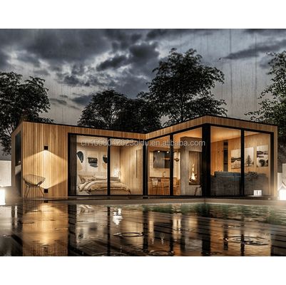 Maison de conteneurs plates préfabriquées de 20 pieds standard de l'UE avec pliage en acier galvanisé 180g