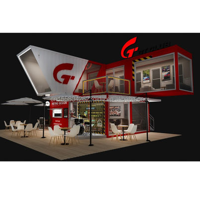 Couleur personnalisée Maison modulaire mobile préfabriquée moderne facile à installer Pack plat Container amovible préfabriqué