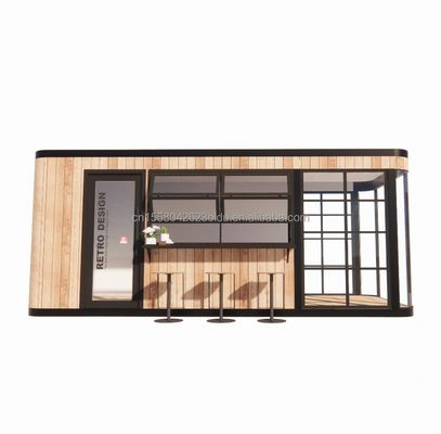 Cadre en acier galvanisé en acier pliant 180g Design moderne 20ft 40ft Container préfabriqué Maison pour mobile Cafés Restaurants