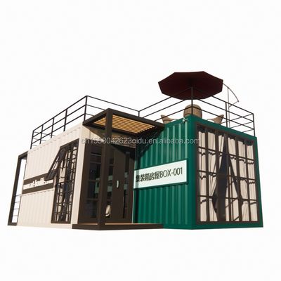 Couleur personnalisée Modèle de construction rapide Modulaire maison préfabriquée Hôtel Container maisons avec salle de bain et cuisine pour les hôtels