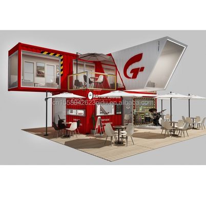 Couleur personnalisée Maison modulaire mobile préfabriquée moderne facile à installer Pack plat Container amovible préfabriqué
