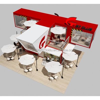 Couleur personnalisée Maison modulaire mobile préfabriquée moderne facile à installer Pack plat Container amovible préfabriqué