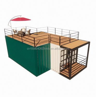 Couleur personnalisée Modèle de construction rapide Modulaire maison préfabriquée Hôtel Container maisons avec salle de bain et cuisine pour les hôtels