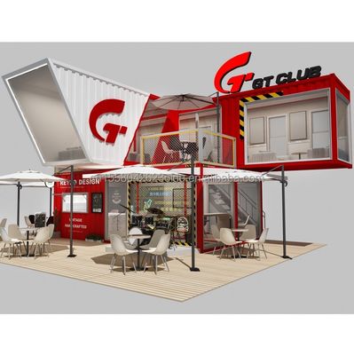 Couleur personnalisée Maison modulaire mobile préfabriquée moderne facile à installer Pack plat Container amovible préfabriqué