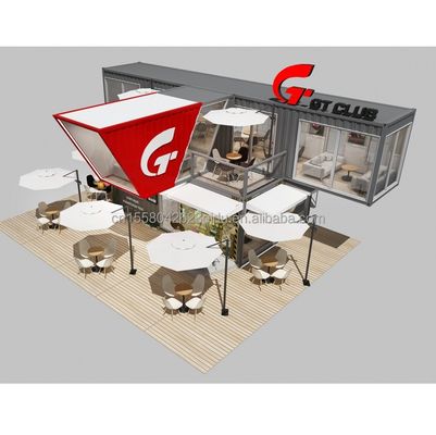 Couleur personnalisée Maison modulaire mobile préfabriquée moderne facile à installer Pack plat Container amovible préfabriqué
