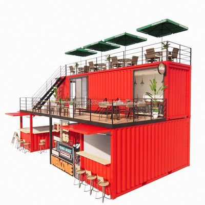 10ft 20ft Pop-up Transport Pavilion Panneau sandwich Maison Restaurant Magasin Container d'expédition pour le centre commercial
