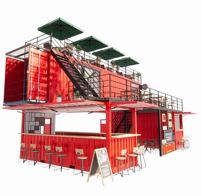 10ft 20ft Pop-up Transport Pavilion Panneau sandwich Maison Restaurant Magasin Container d'expédition pour le centre commercial