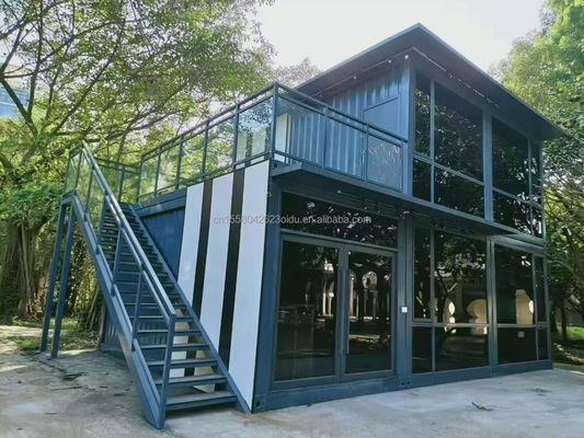 Tubes carrées en acier galvanisé Container préfabriqué personnalisable pour la vie de famille ou la combinaison de solutions de bureau