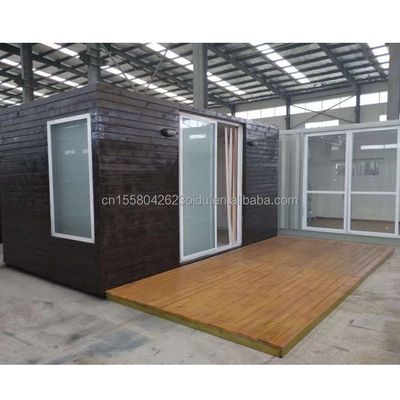 Hôtel Resort cadre de bureau en acier maison de conteneurs avec 50/75/100 mm panneau sandwich ondulé et pliage en acier galvanisé 180g