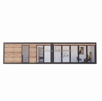 Maison préfabriquée en bois de luxe Mini Living Portable Container préfabriqué Maison avec chambre à coucher salle de bain Cuisine Salon
