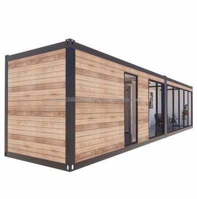 Maison préfabriquée en bois de luxe Mini Living Portable Container préfabriqué Maison avec chambre à coucher salle de bain Cuisine Salon