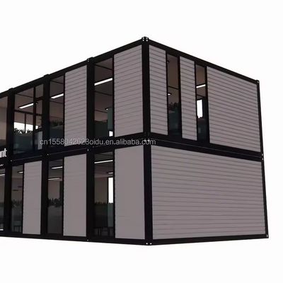 Site de construction extérieur bâtiment de bureaux de conception moderne préfabriqué avec pliage en acier galvanisé 180g