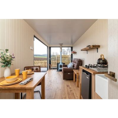 Maison de conteneurs de luxe moderne préfabriquée Villa de 40 pieds Une chambre Une cuisine Une salle de bains Une salle de séjour pour magasin