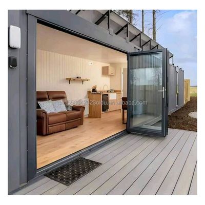 Maison de conteneurs de luxe moderne préfabriquée Villa de 40 pieds Une chambre Une cuisine Une salle de bains Une salle de séjour pour magasin