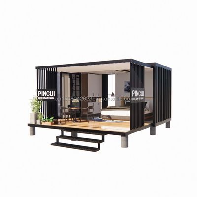 Produit fini Maison de conteneurs pop-up de 20 pieds avec couleur personnalisée et panneau sandwich ondulé de 50/75/100 mm