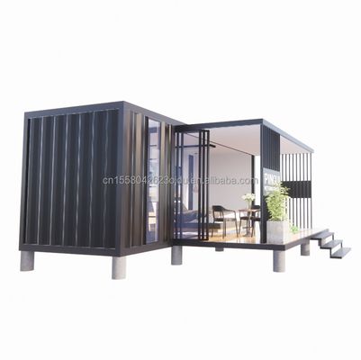 Produit fini Maison de conteneurs pop-up de 20 pieds avec couleur personnalisée et panneau sandwich ondulé de 50/75/100 mm
