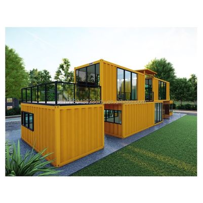 Paroi 50/75/100 mm Panneau sandwich ondulé Contenant de bureau pour conception moderne Contenant préfabriqué évolutif Maison