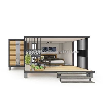 Maison de conteneurs de 20 pieds Convient Conception finie pour la vie et l'expansion de chambres modernes
