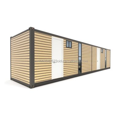 Hôtel 40 pieds 2 chambres à coucher Container de vie maison de couleur personnalisée préfabriquée préfabriquée modulaire minuscule mobile expédition portable maisons