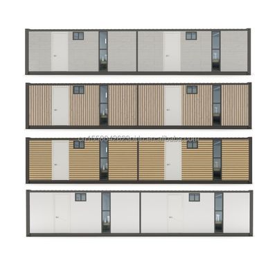 Hôtel 40 pieds 2 chambres à coucher Container de vie maison de couleur personnalisée préfabriquée préfabriquée modulaire minuscule mobile expédition portable maisons