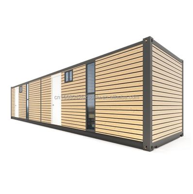 Container d'expédition mobile avec 4 chambres à coucher Residentiel Mini-salon mural 50/75/100mm Wave Sandwich Panel